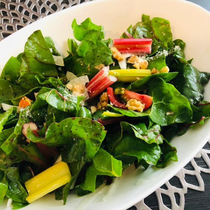 見映え スイスチャードのサラダ レシピ 作り方 By Ma Ma Yu Mi 楽天レシピ